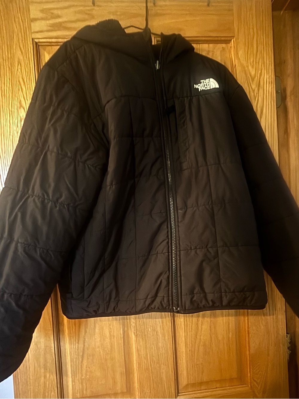 The North Face Black Quilted Hooded Puffer Jacket